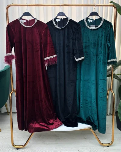 دراعة نسائي مخمل كريستال