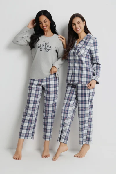 بجامة نسائي بنطلون كاروه