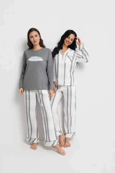 بجامة نسائي بنطلون كاروه