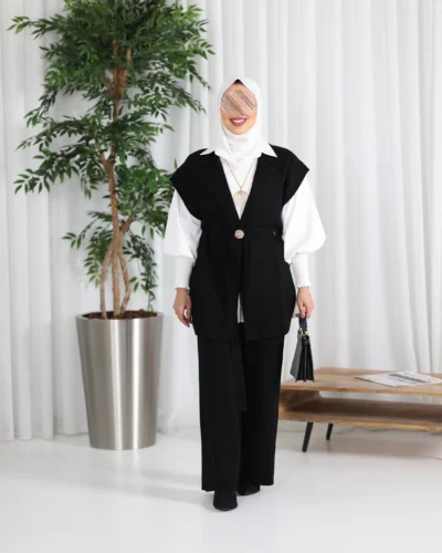 بدلة نسائي تريكو حفر