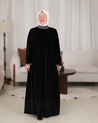 فستان نسائي مخمل كريستال