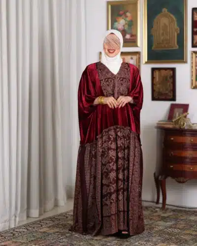 دراعة نسائي مخمل فري سايز