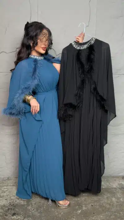 فستان نسائي ريش فري سايز