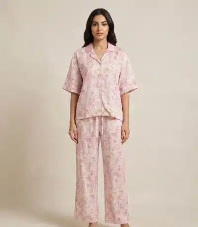 بجامة نسائي 1/2كم زرار