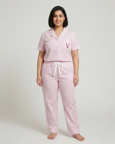 بجامة نسائي زرار 1/2 كم