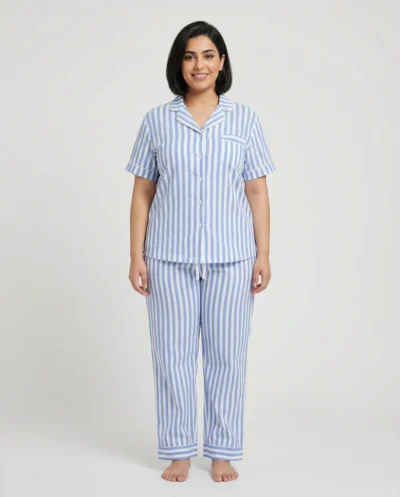 بجامة نسائي زرار 1/2 كم