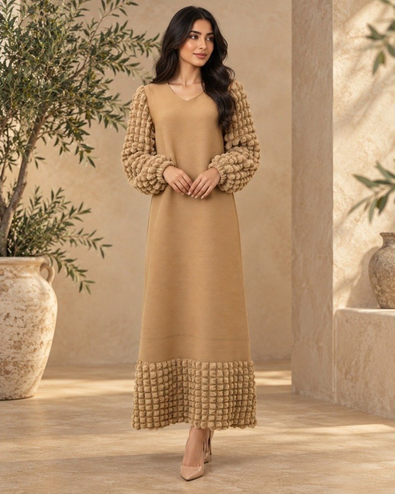 فستان كوري قطعة واحده (فري سايز)