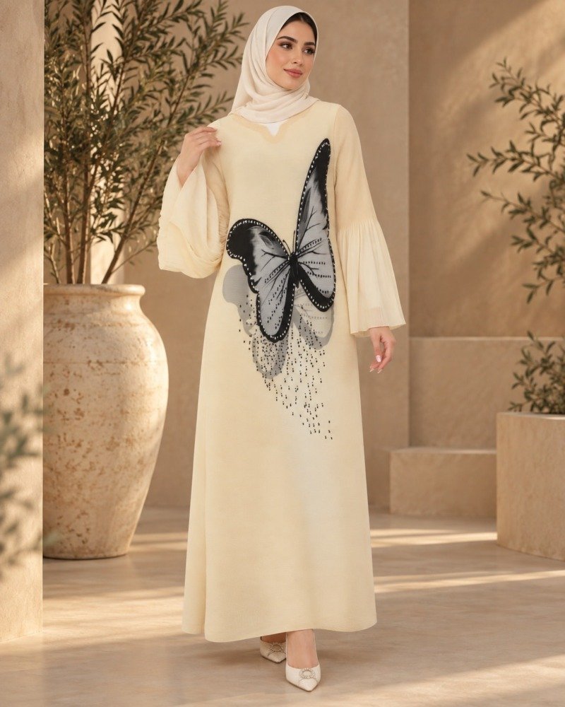 فستان كوري قطعة واحده (فري سايز)
